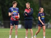Dees forward and AFLW assistant Ben Brown is all for the AFL honouring domestic violence victims. (James Ross/AAP PHOTOS)